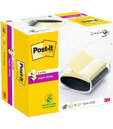 DISPENSADOR POST-IT NEGRO + TACO Z-NOT