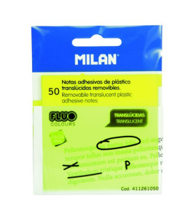 NOTAS ADHESIVAS MILAN 50h 76x76 AM.FLUOR