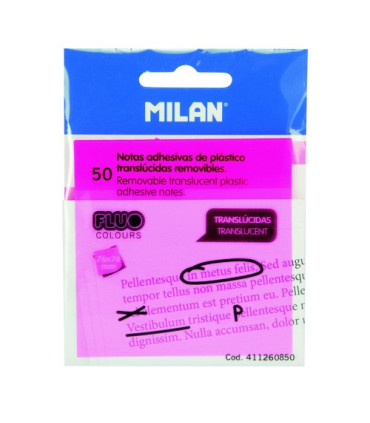 NOTAS ADHESIVAS MILAN 50h 76x76 RS.FLUOR