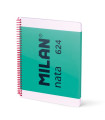 BLOC MILAN NATA 624 A4 80h HRZ. VERDE