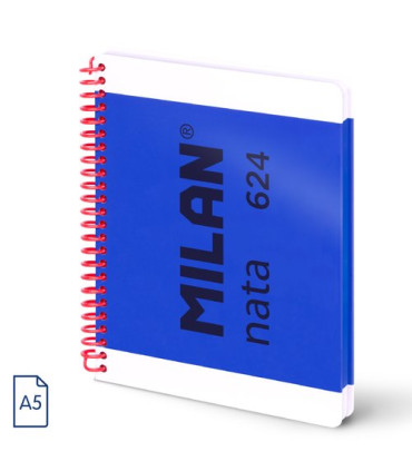 BLOC MILAN NATA 624 A5 80h CD.5 AZUL