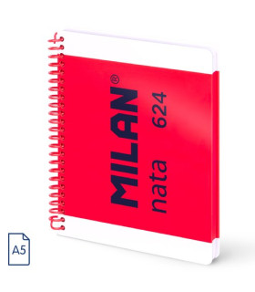 BLOC MILAN NATA 624 A5 80h HRZ. ROSA