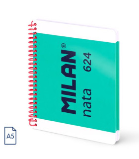 BLOC MILAN NATA 624 A5 80h HRZ. VERDE