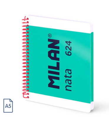 BLOC MILAN NATA 624 A5 80h HRZ. VERDE