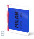 BLOC MILAN NATA 624 A5 80h LISO AZUL