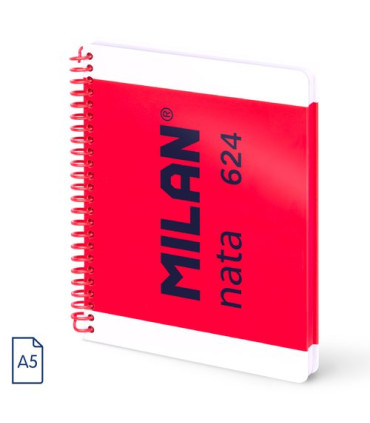 BLOC MILAN NATA 624 A5 80h LISO ROSA