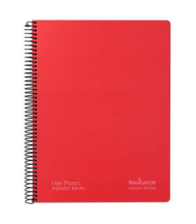 BLOC NAVIGATOR A4 80h CD.4 ROJO