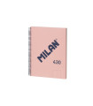 BLOC MILAN 430 A4 80h LISO ROSA