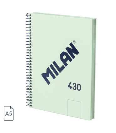 BLOC MILAN 430 A5 80h LISO VERDE