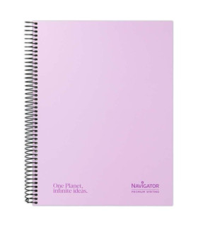 BLOC NAVIGATOR A4 120h HZ PASTEL LAVANDA