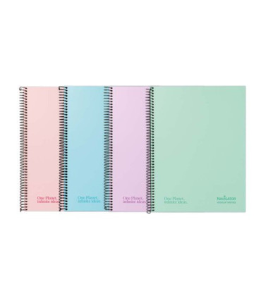 BLOC NAVIGATOR A4 80h CD.5 PASTEL SURTID