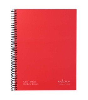 BLOC NAVIGATOR A4 80h HZ ROJO