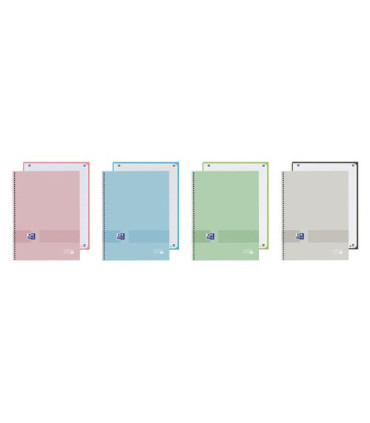 BLOC OXF. EU.BOOK 1 A4 80h CD.5 PASTEL