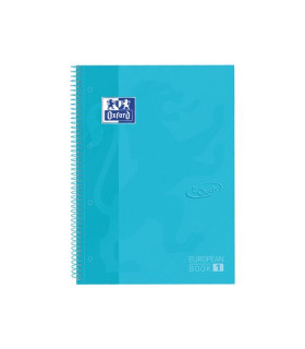 BLOC OXF. EU.BOOK 1 A4 80h CD.5 AZUL PA