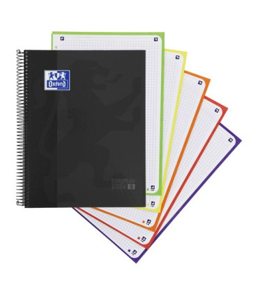 BLOC OXF. EU.BOOK 5 A4 120h CD.5 NEGRO