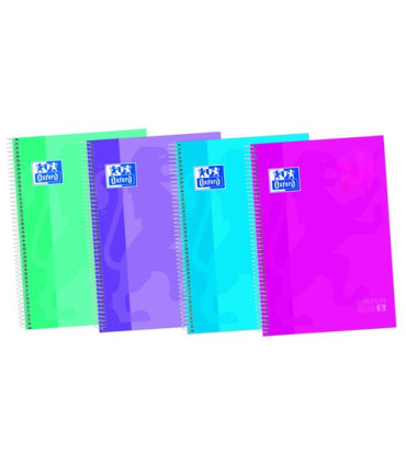 BLOC OXF. EU.BOOK 5 A4 120h CD.5 COL.(4