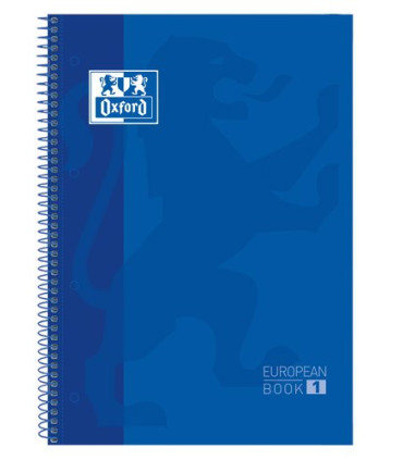 BLOC OXF. EU.BOOK 1 A4 80h CD.5 AZUL