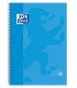 BLOC OXF. EU.BOOK 1 A4 80h CD.5 TURQUES