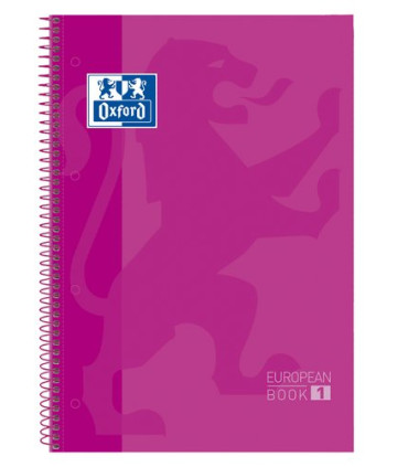 BLOC OXF. EU.BOOK 1 A4 80h CD.5 FUCSIA
