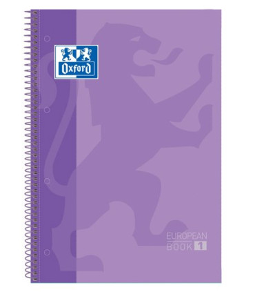 BLOC OXF. EU.BOOK 1 A4 80h CD.5 LILA