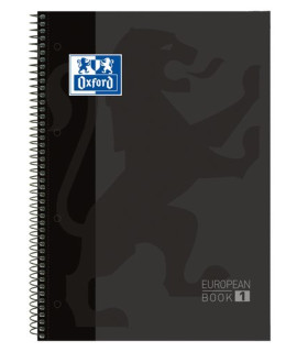 BLOC OXF. EU.BOOK 1 A4 80h CD.5 NEGRO