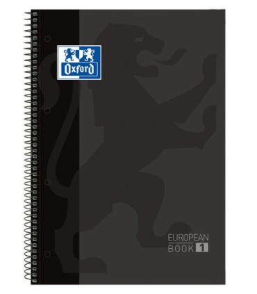 BLOC OXF. EU.BOOK 1 A4 80h CD.5 NEGRO