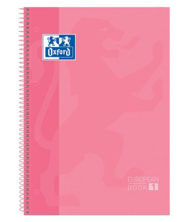 BLOC OXF. EU.BOOK 1 A4 80h CD.5 ROSA