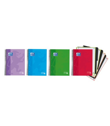 BLOC OXF. EU.BOOK 4 A4 120h CD.5 COL.(4