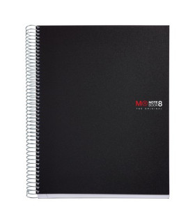 BLOC MR NB-8 mic.PP A4 200h CD.5 NEGRO