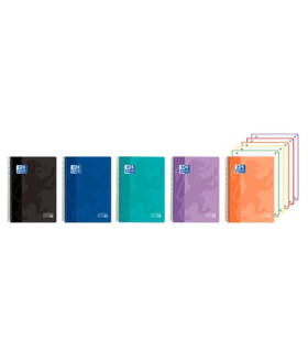 BLOC OXF. EU.BOOK 5 A4 120h CD.5 COL.(5