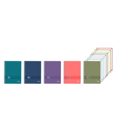 BLOC OXF. EU.BOOK 8 A4 160h CD.5 SURTID