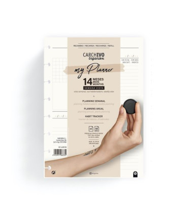 RECAMBIO CARCH.MY PLANNER INGENIOX A5 S/