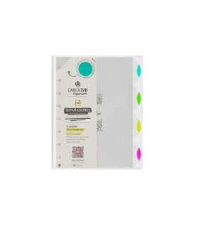 SEPARADORES CARCHIVO INGENIOX NEON PP A5