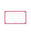 FICHAS OXFORD FLASH 75x125 HZ. ROJO (30)