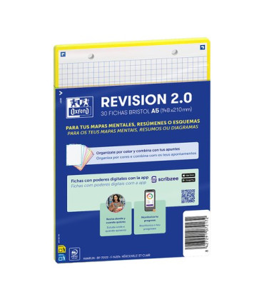 FICHAS OXFORD REVISION A5 HZ. AMARILLO (