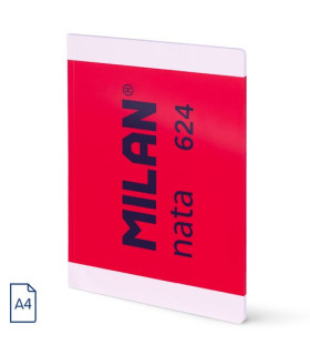 LIBRETA MILAN 624 A4 48h HRZ. ROSA