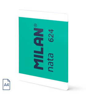 LIBRETA MILAN 624 A4 48h LISO VERDE