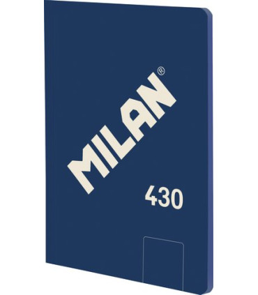 LIBRETA MILAN 430 A5 48h LISO AZUL