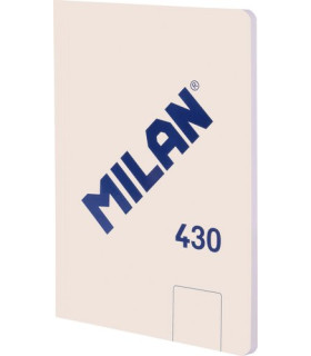 LIBRETA MILAN 430 A5 48h LISO BEIGE