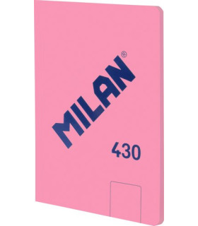 LIBRETA MILAN 430 A5 48h LISO ROSA