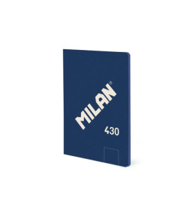 LIBRETA MILAN 430 A6 48h LISO AZUL