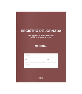 LIBRO REGISTRO DOHE A4 NAT. JORNADA