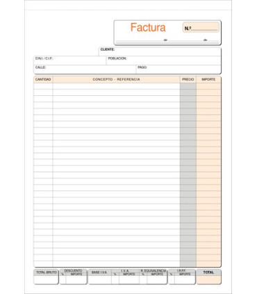 TALONARIO FACTURAS Fº NATU DUPLI LOAN