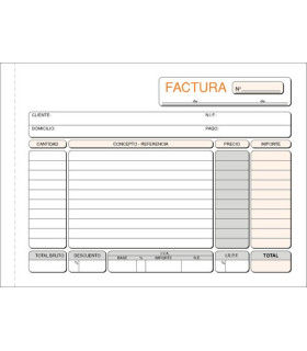 TALONARIO FACTURAS 4º APDO DUPLI LOAN