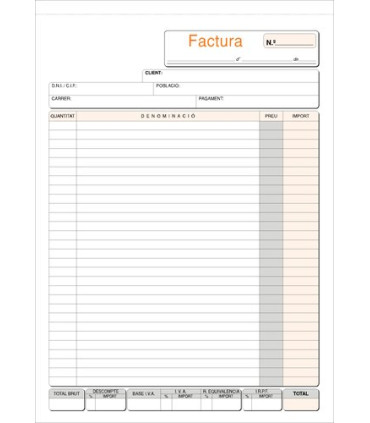 TALON. CAT. FACTURAS Fº NATU DUPLI LOAN