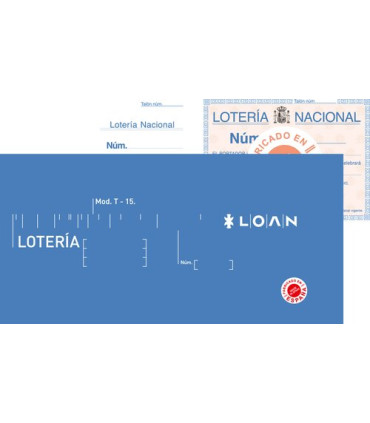 TALONARIO LOTERIA DOS TINTAS LOAN