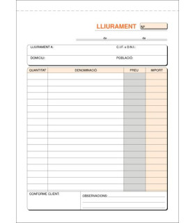TALON. CAT. ENTREGAS 4º NATURAL LOAN