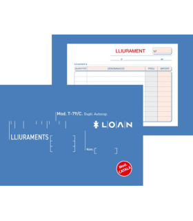 TALON. CAT. ENTREGAS 8º APDO DUPLI LOAN
