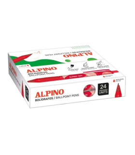 BOLIG.ALPINO DOT UNICOLOR ROJO C/24