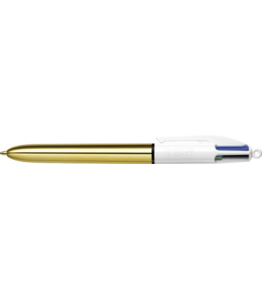 BOLIGRAFO 4 COL.BIC SHINE GOLD